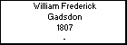 William Frederick Gadsdon