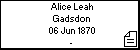 Alice Leah Gadsdon