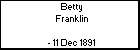 Betty Franklin