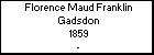 Florence Maud Franklin Gadsdon