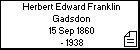 Herbert Edward Franklin Gadsdon