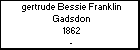 gertrude Bessie Franklin Gadsdon