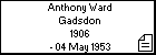 Anthony Ward Gadsdon