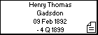 Henry Thomas Gadsdon