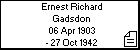Ernest Richard Gadsdon
