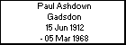 Paul Ashdown Gadsdon