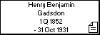 Henry Benjamin Gadsdon