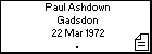 Paul Ashdown Gadsdon