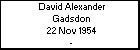 David Alexander Gadsdon