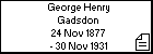 George Henry Gadsdon