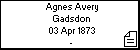 Agnes Avery Gadsdon