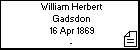 William Herbert Gadsdon